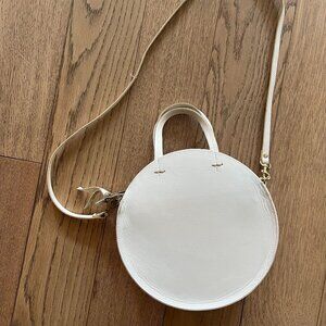 Clare V Petit Alistair Petit Circle Leather Crossbody Bag